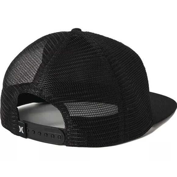 Hurley Men's Balboa Trucker Hat Black Multicolor Tropical Snapback One Size - Picture 2 of 10